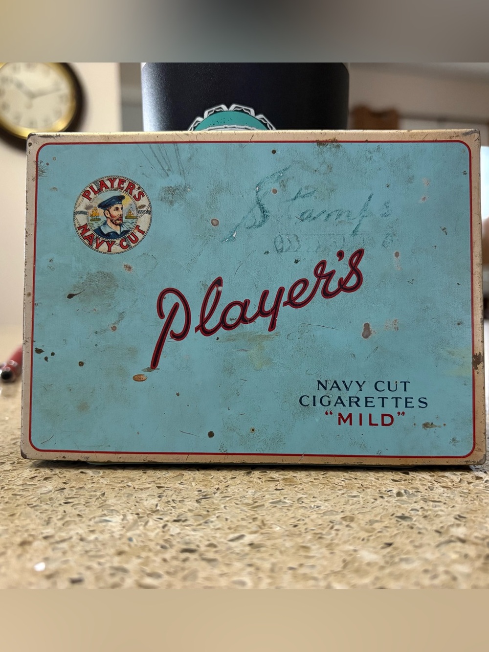 Players Navy Cut Mild cigarette tin 
mid 20 th century
